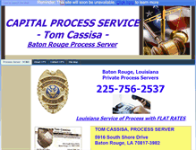 Tablet Screenshot of batonrougeprocessserver.com